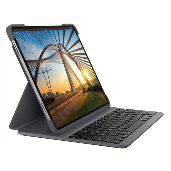 Logitech Slim Folio PRO Backlit Bluetooth Keyboard Case for iPad Pro 12.9-inch - Picture 1 of 10